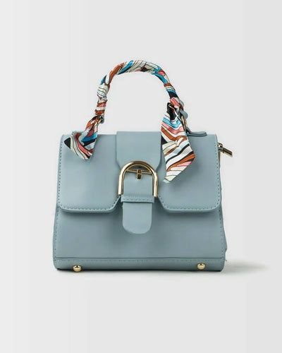 Slaks World Fashion Medium Size Kelly Bag - Blue - Shopzetu