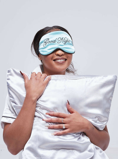 Tuck & Dream Silk Satin Pillow Case Set - Grey - Shopzetu