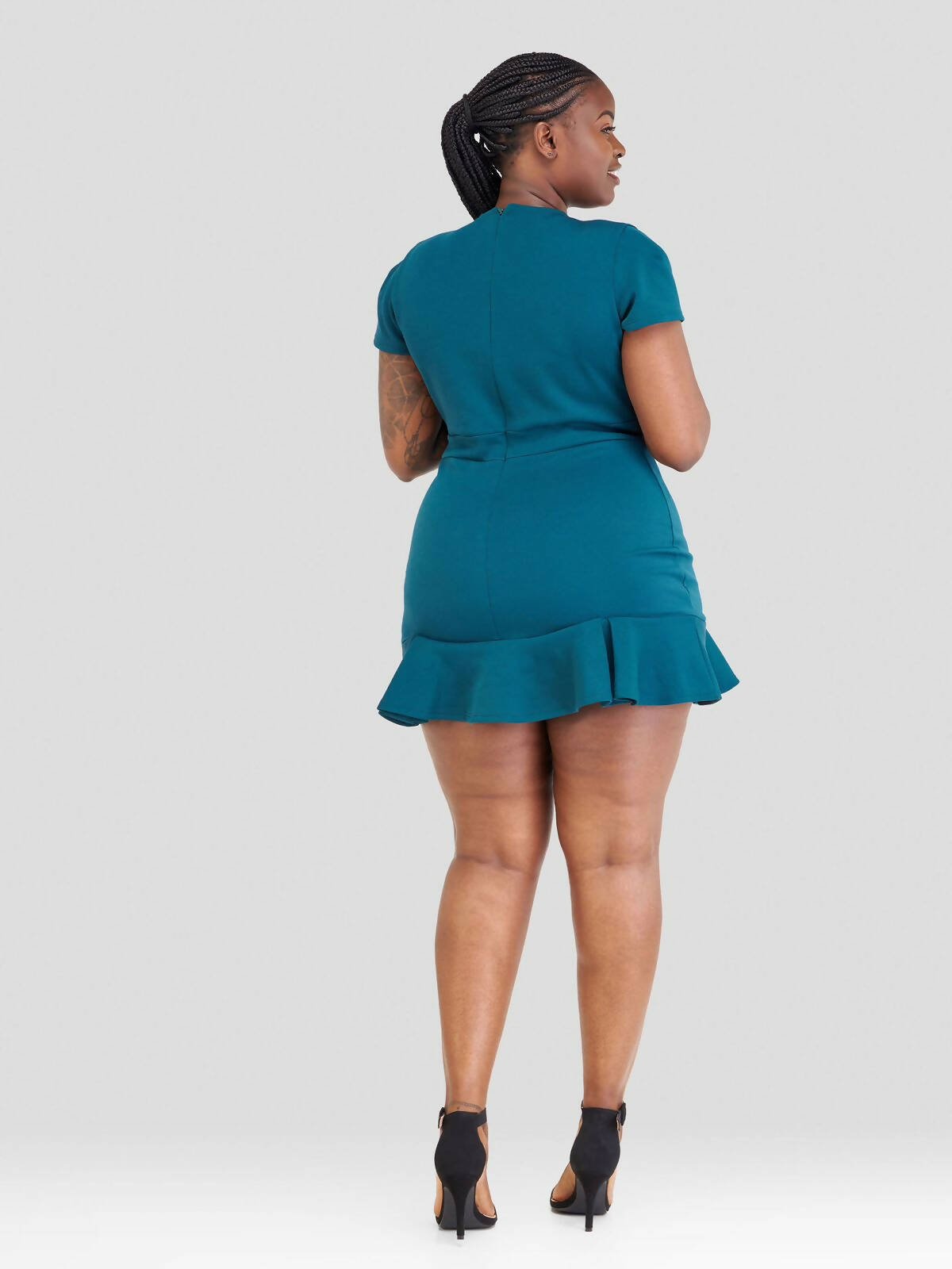 Jem Africa Kamene Mini Dress - Teal - Shopzetu