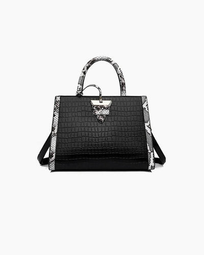 Slaks World Fashion Large Office Handbag - Black - Shopzetu