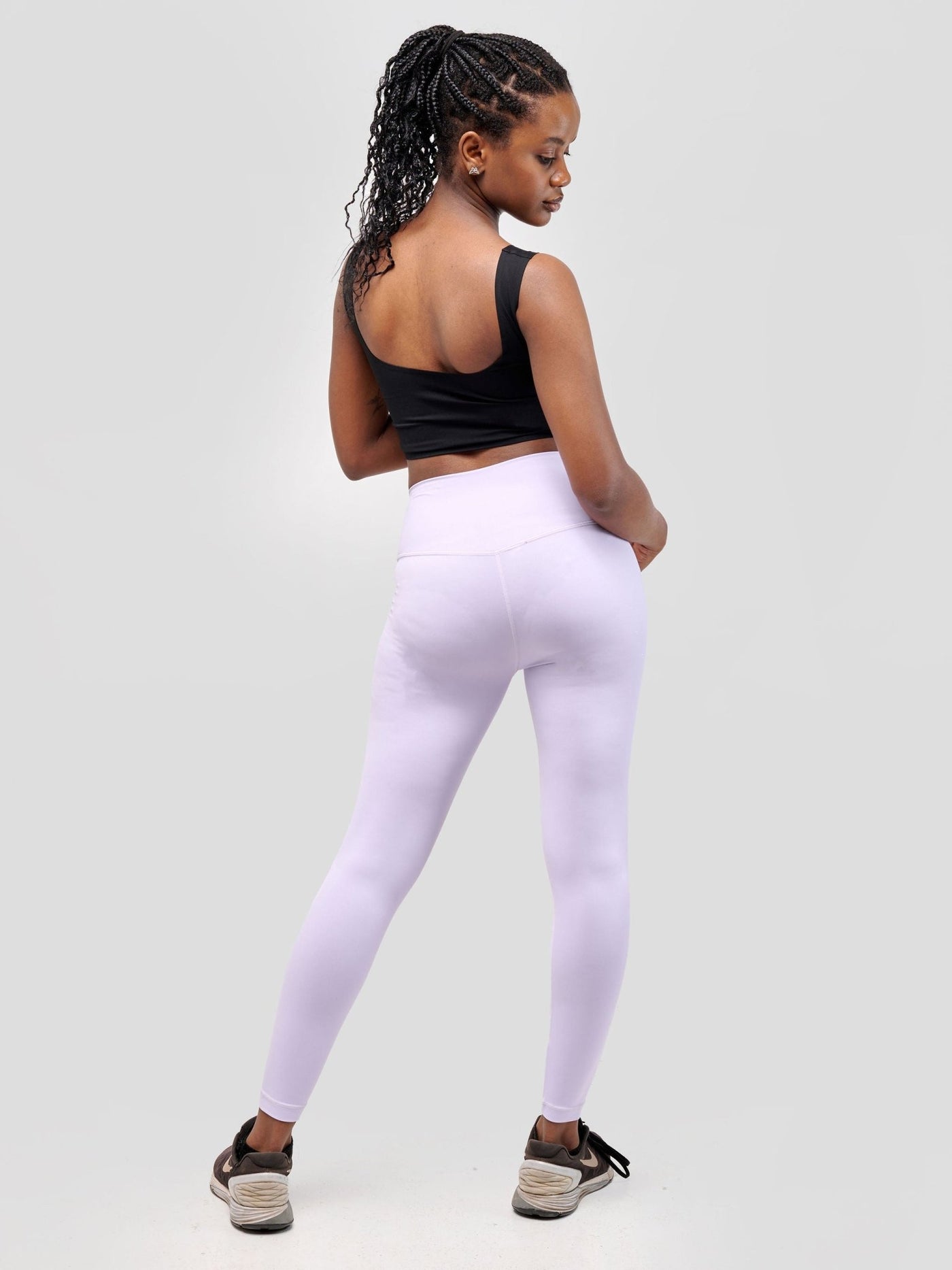 Ava Fitness Bella Workout Leggings - Light Purple - Shopzetu