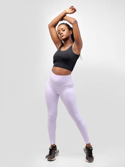 Ava Fitness Bella Workout Leggings - Light Purple - Shopzetu