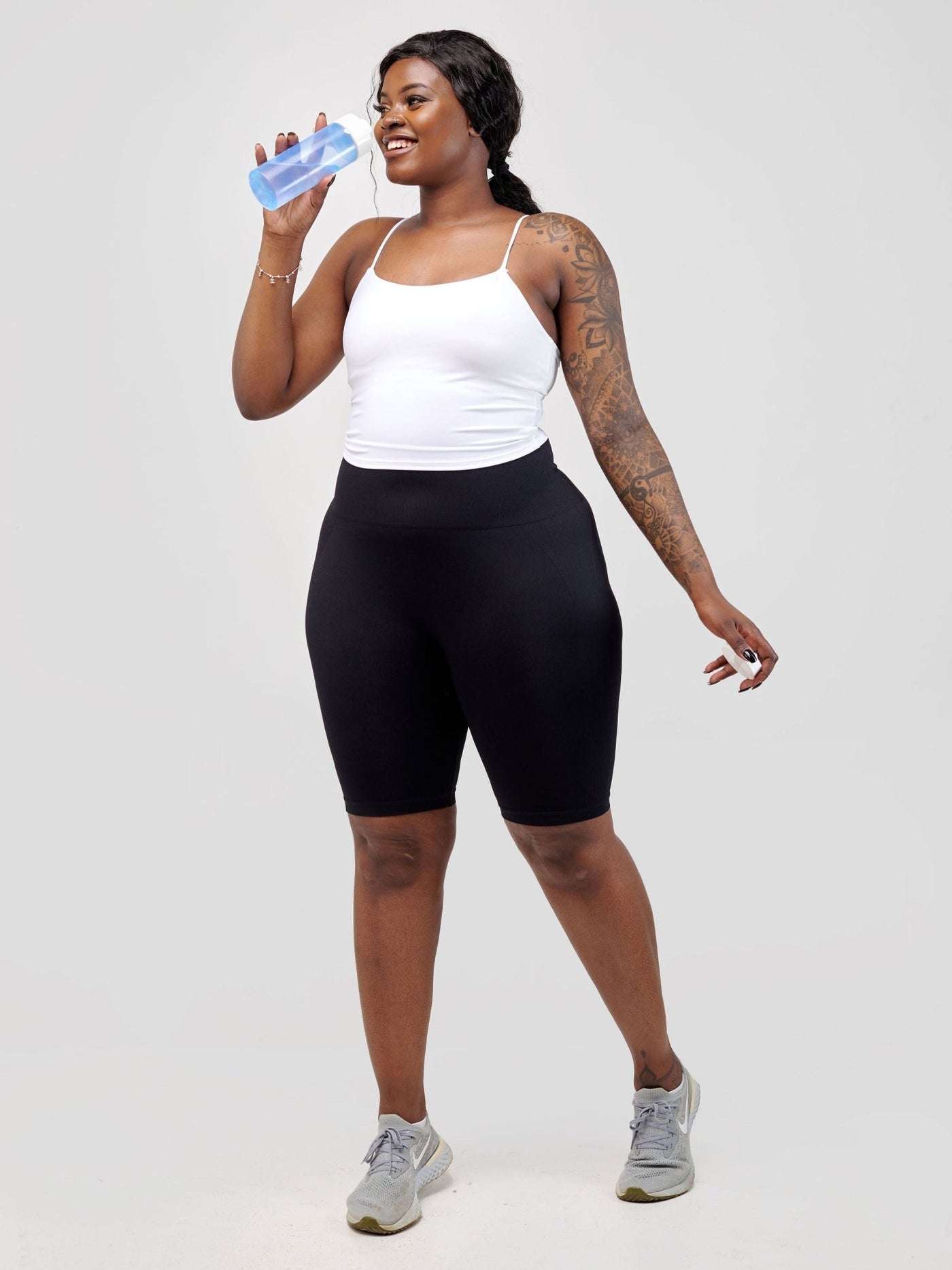 Ava Fitness Cami Workout TankTop - White - Shopzetu