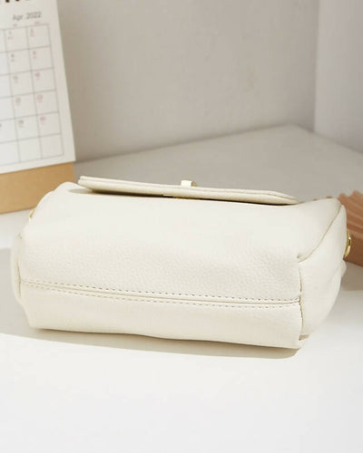 Slaks World Fashion Elegant Cross-Body Handbag - Cream - Shopzetu