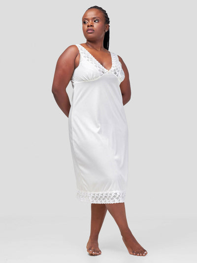 Kega Fashions Full Petticoat - White
