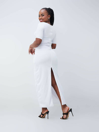 Da'joy Fashions Hera Maxi Dress - White - Shopzetu