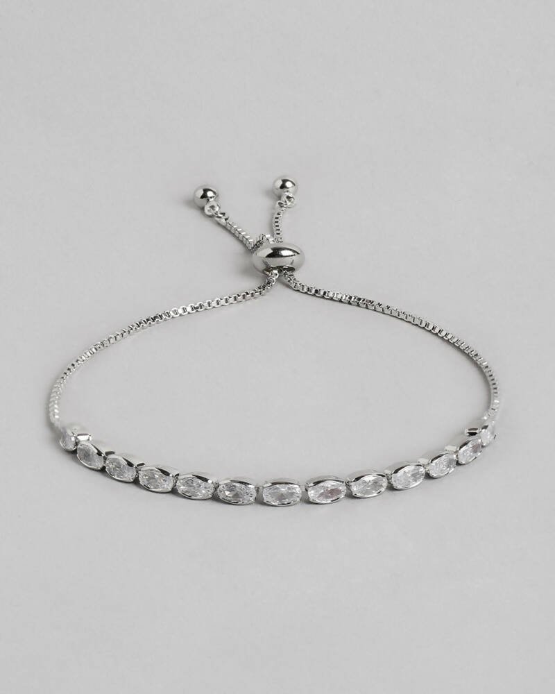 Slaks World Fashion Handcrafted Link Bracelet-Silver - Shopzetu