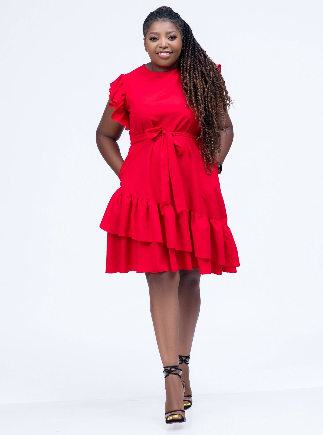 Magali Designs Lulu Dress Red Shopzetu