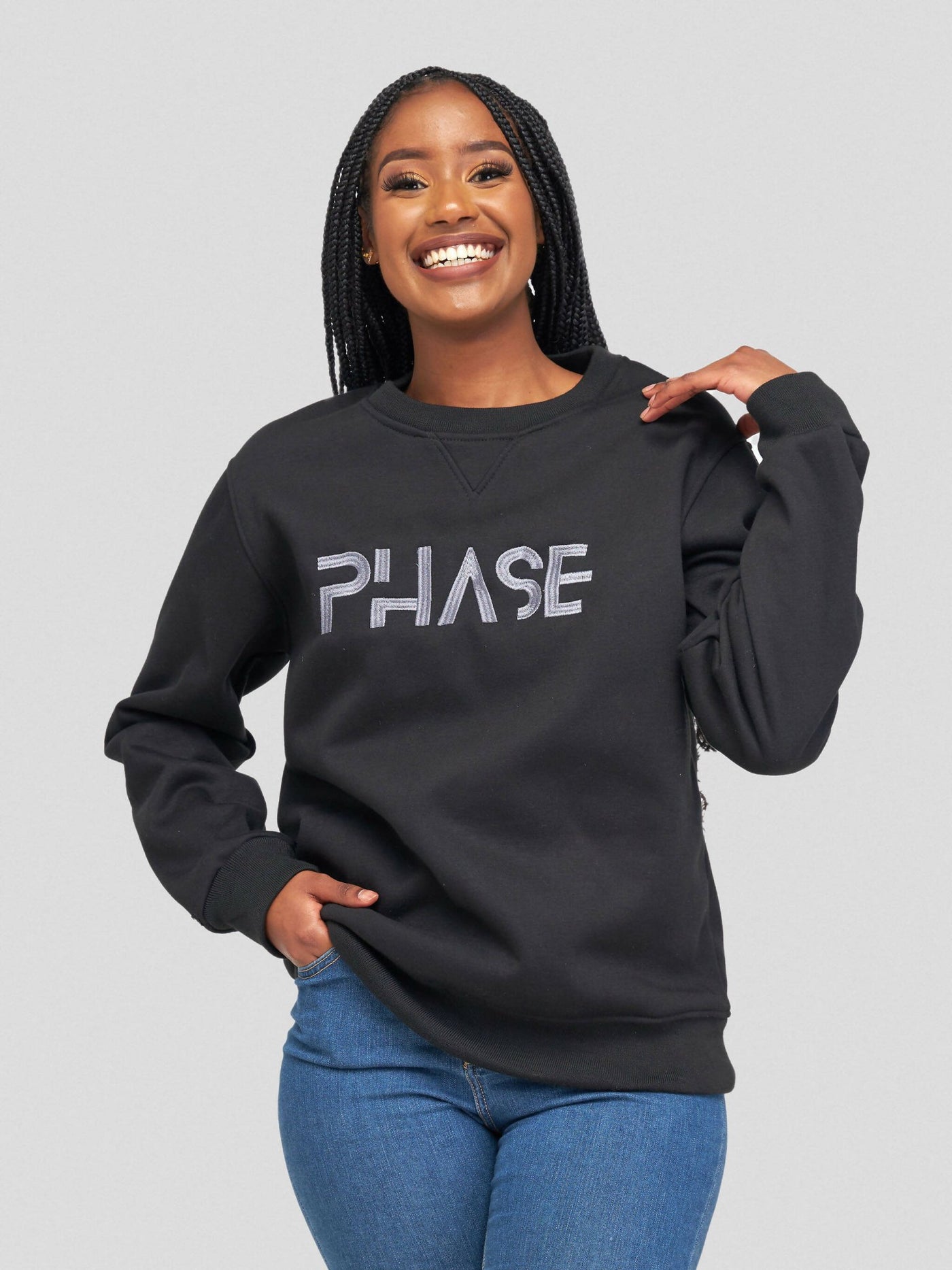 Phase Brands Sweatshirt - Black - Shopzetu