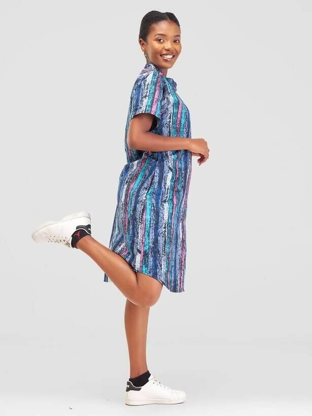 African Yuva Rudo African Dress - Multicolored - Shopzetu