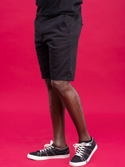 Zetu Men's Chino Shorts - Black - Shopzetu