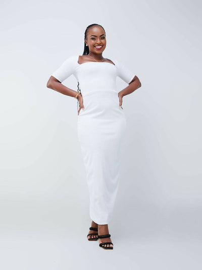 Da'joy Fashions Hera Maxi Dress - White - Shopzetu