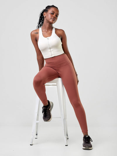 Ava Fitness Bella Workout Leggings - Bronzing - Shopzetu