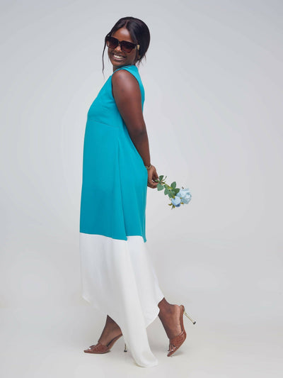 Bbl Femme Fashions Maxi Dress - Blue - Shopzetu