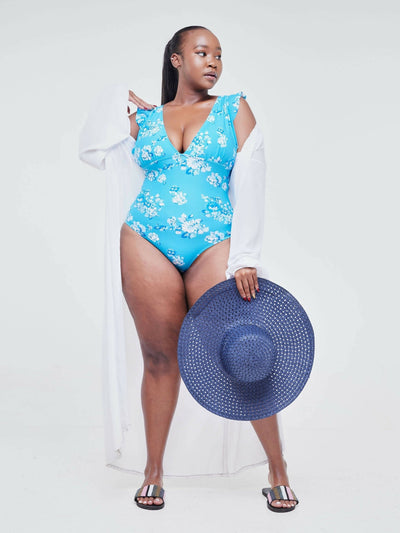 Zola Santana Turquoise Swimsuit - Blue - Shopzetu