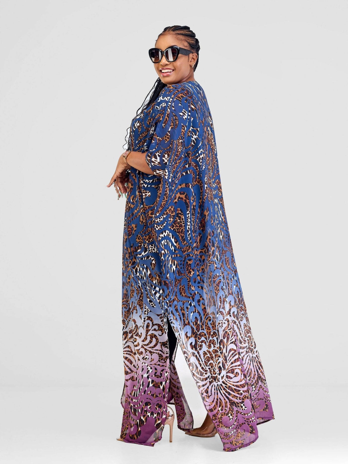 Jf Designs Kimono Wear - Blue - Shopzetu