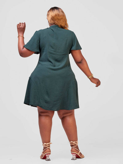 Salok Havilah Amani Shift Dress - Green - Shopzetu