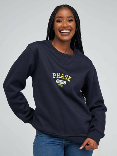 Phase Brands Sweatshirt - Navy Blue - Shopzetu