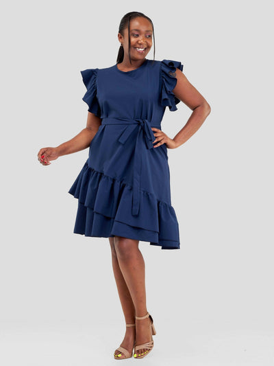 Magali Designs Lulu Dress - Navy Blue - Shopzetu