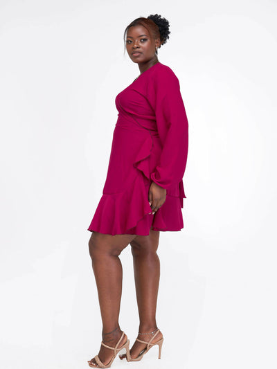 Lizola Scarlette Wrap Dress - Purple