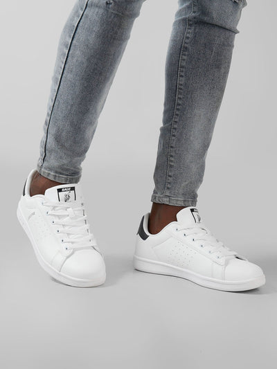 Ziatu Men's Colour Pop Sneakers - White / Black - Shopzetu