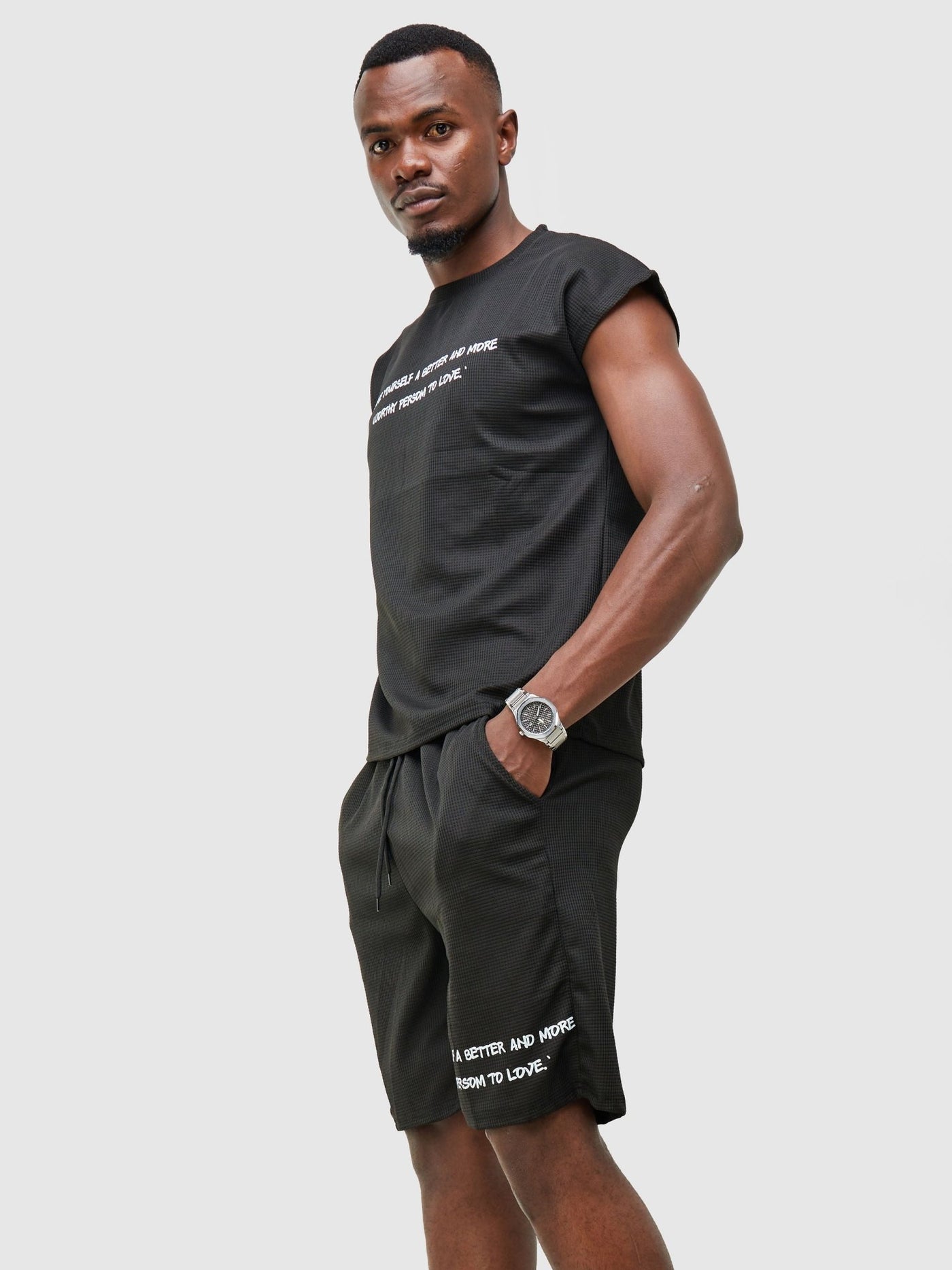 Zetu Men's 'Make Yourself...' T-Shirt - Black - Shopzetu