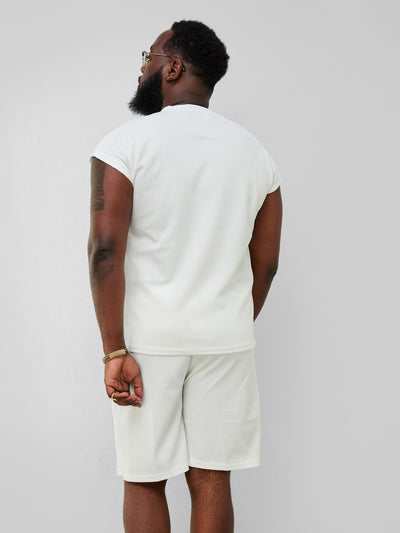 Zetu Men's 'Make Yourself...' Shorts - White - Shopzetu