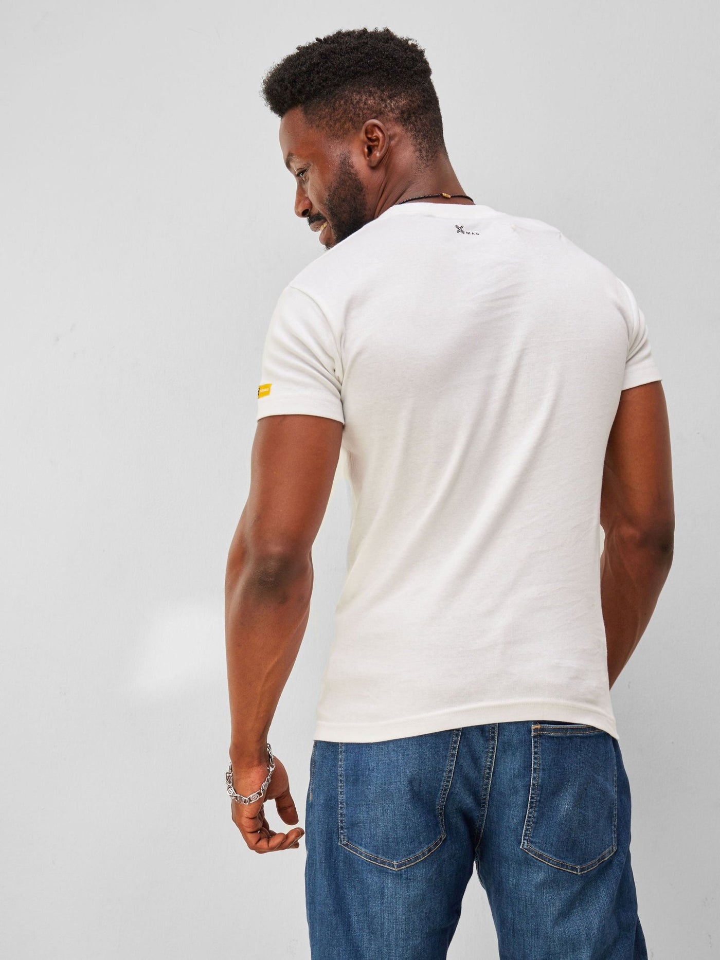 Zetu Men's Plain Crewneck T-Shirt - White - Shopzetu