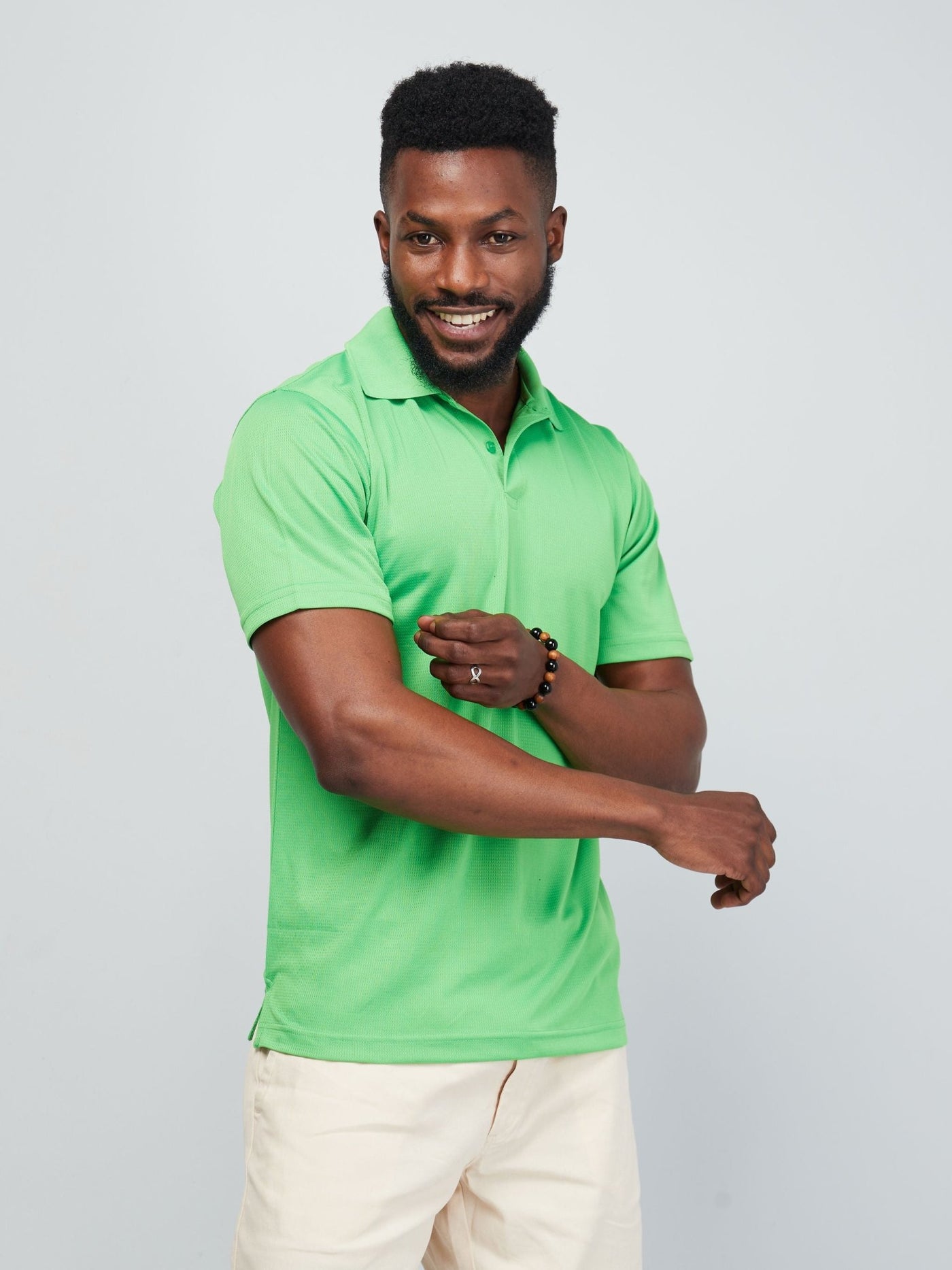 King's Collection Golf polo Shirt - Green - Shopzetu
