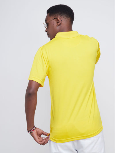 King's Collection Golf polo Shirt - Yellow - Shopzetu