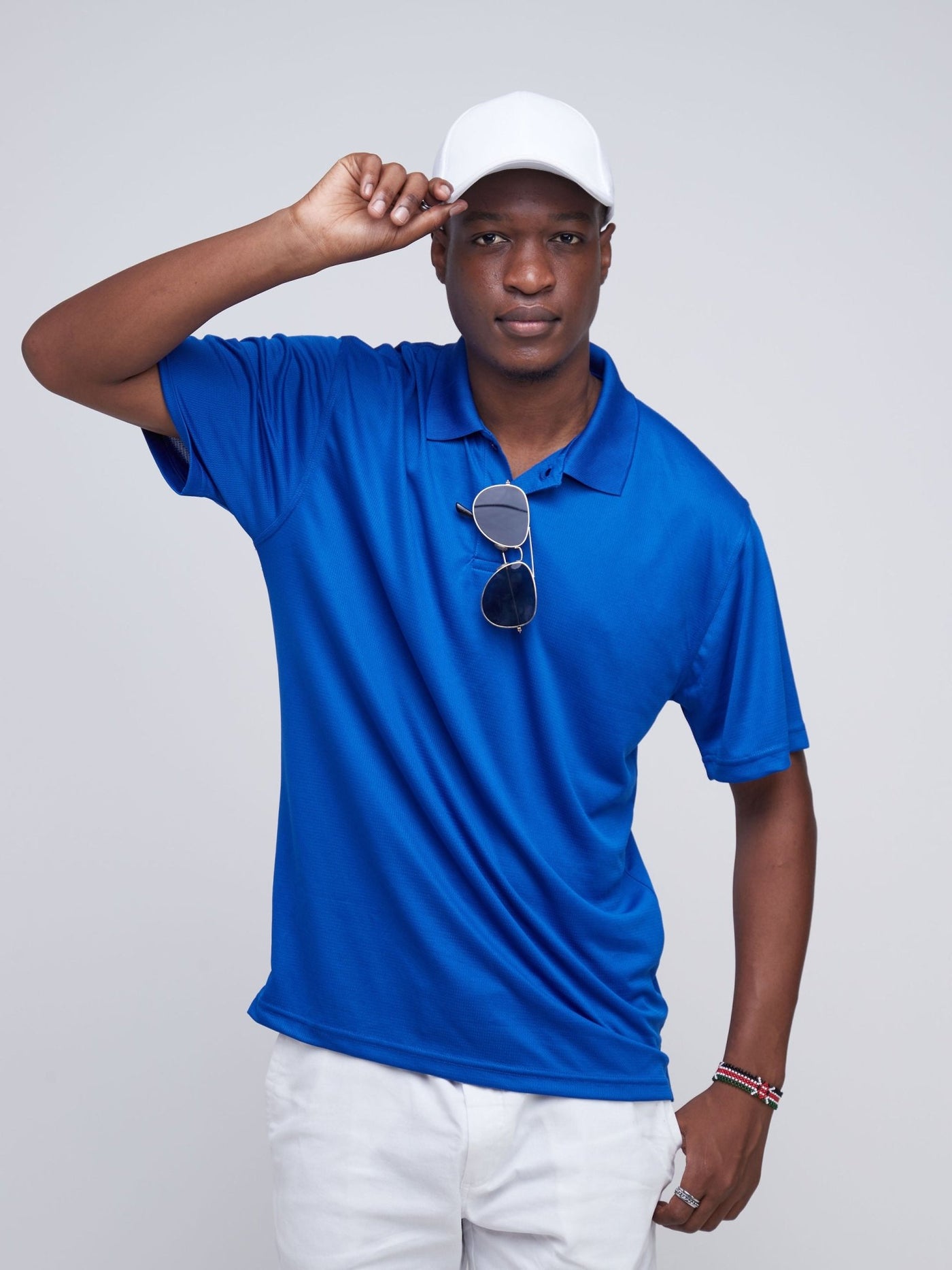 King's Collection Golf Cap - White - Shopzetu