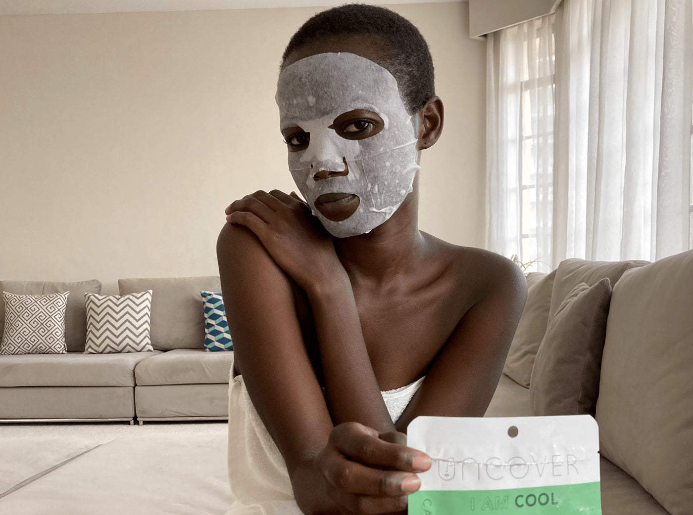 Uncover Sheet Face Mask - Cool - Shopzetu