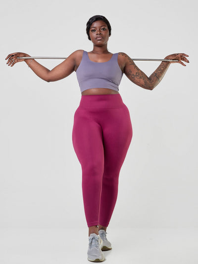 Ava Fitness Evolve Padded Sports Bra - Purple - Shopzetu