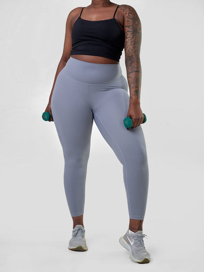 Ava Fitness Bella Workout Leggings - Grey Blue - Shopzetu