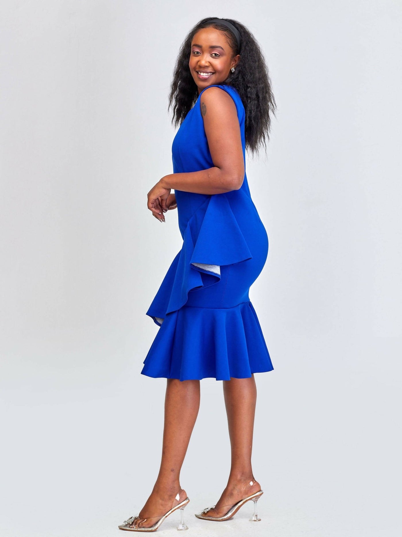 Dewuor Rembo Dress - Light Blue - Shopzetu