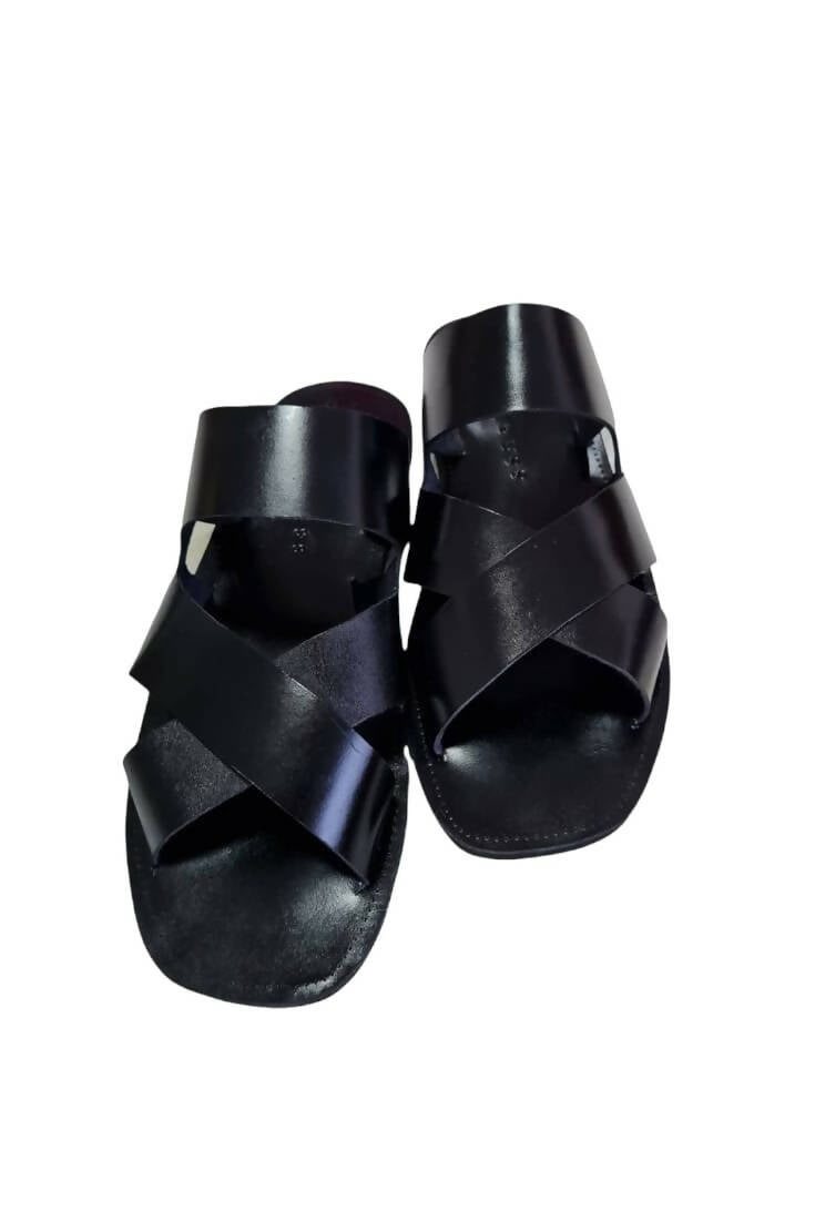 Simbaress Fashion Tembo Sandals - Black - Shopzetu