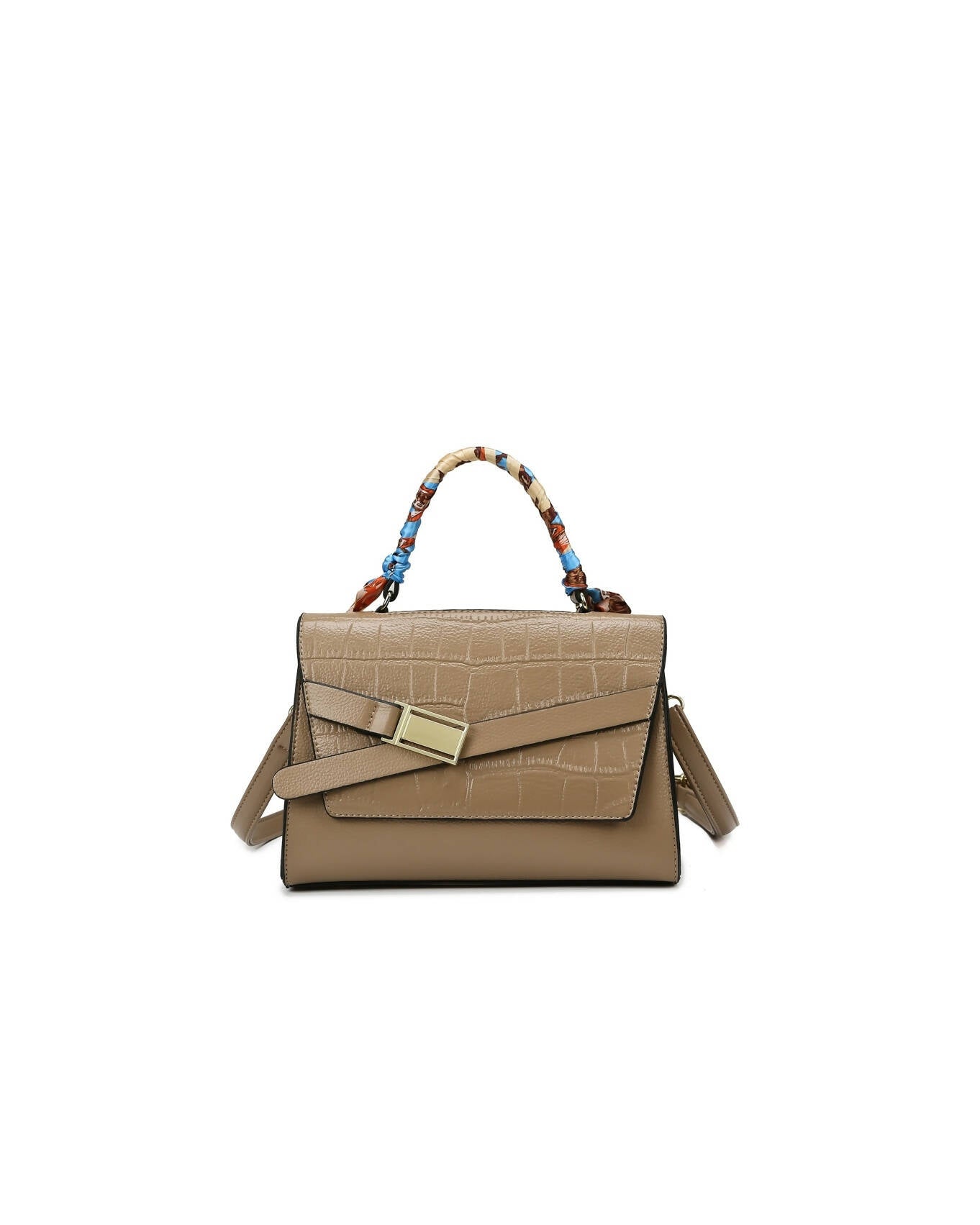 Slaks World Fashion Glamed Messanger Handbag - Brown
