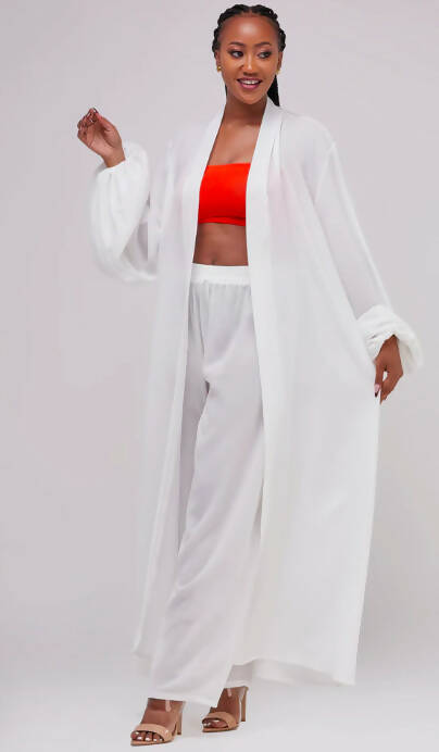 Nika Bonica Jasmine Maxi Coverup - White