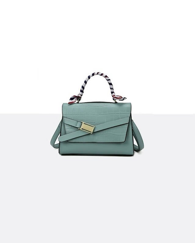 Slaks World Fashion Glamed Messanger Handbag - Blue - Shopzetu
