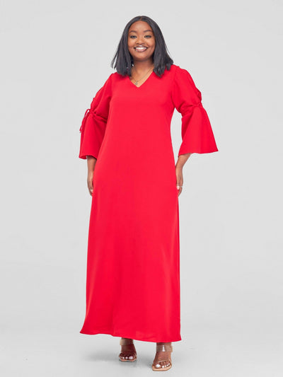 Salok Havilah Amaya Dress - Red - Shopzetu