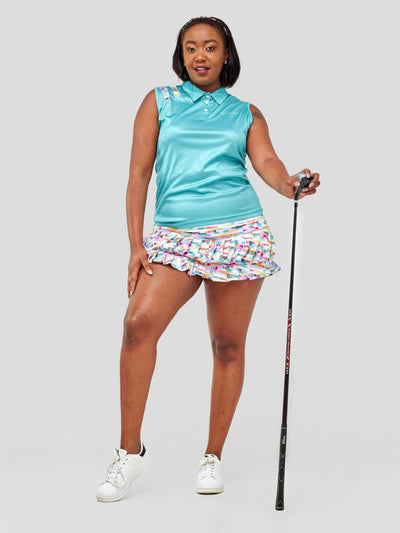 Authetic Golf Summer Breeze Skort Set - Turquoise - Shopzetu