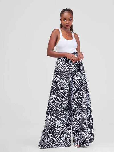 African Yuva Ifunaya Pants - Black - Shopzetu
