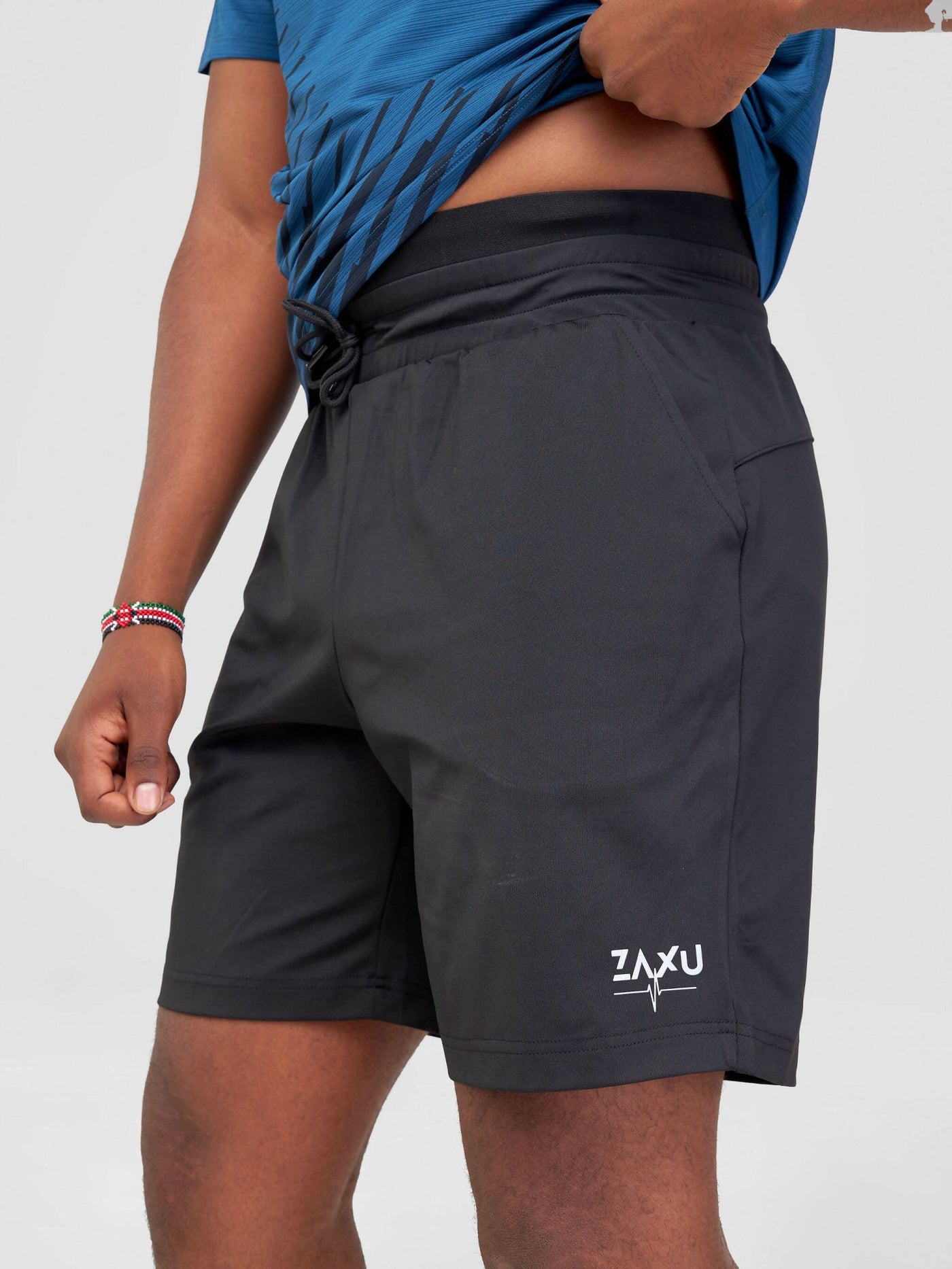 Zaxu Sports Jabali Shorts - Black - Shopzetu