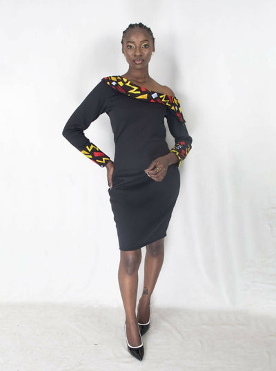 Da'joy Fashions Netal Dress - Black - Shopzetu