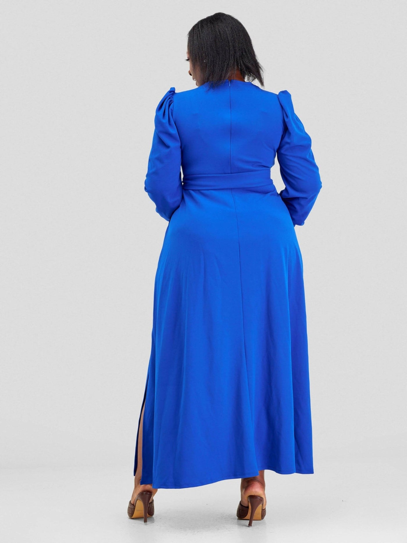 Lucille Couture Ayla Maxi Dress - Blue - Shopzetu