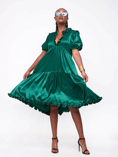Fauza Design Tamu Dress - Green - Shopzetu
