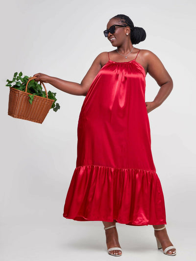 Fauza Design Pendo Maxi Dress - Red - Shopzetu