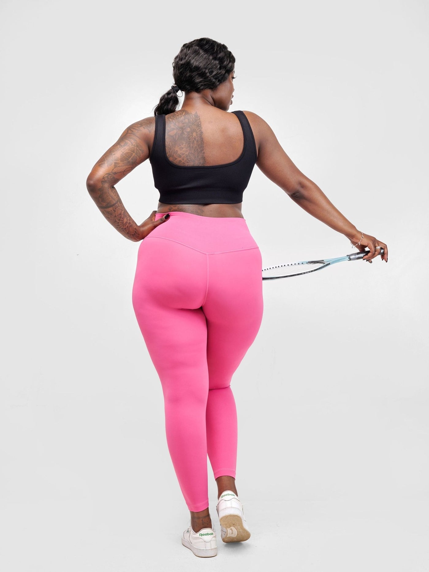 Ava Fitness Bella Workout Leggings - Rose - Shopzetu