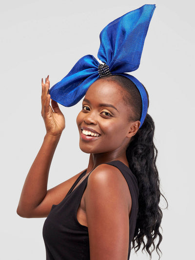 Hats And More Gele Fascinator - Blue