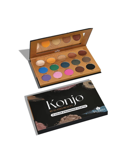 Elangi Beauty Ltd Konjo Palette Eyeshadow - 15 Color Eyeshadow - Shopzetu